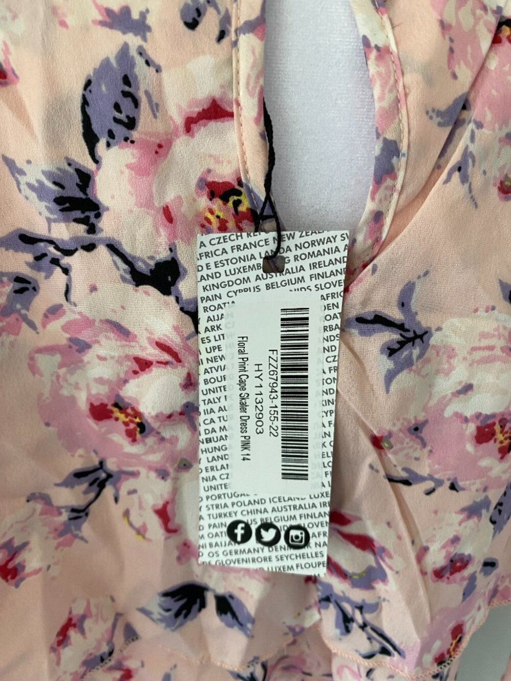 Pink Floral Ruffle Dress - Picture 6 of 6